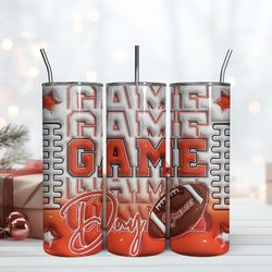 denver broncosgame day 20oz tumbler wrap