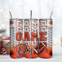 cleveland brownsgame day 20oz tumbler wrap