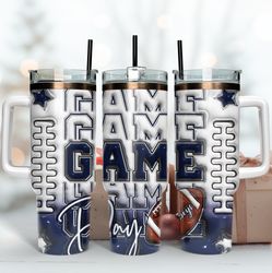 dallas cowboysgame day 40oz tumbler wrap