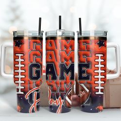 chicago bearsgame day 40oz tumbler wrap