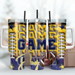 los angeles ramsgame day 40oz tumbler wrap