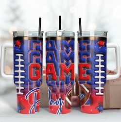 buffalo billsgame day 40oz tumbler wrap