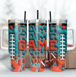 miami dolphinsgame day 40oz tumbler wrap