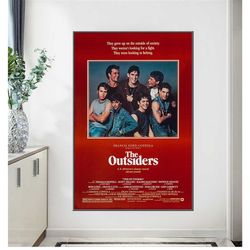 the outsiders 1983 movie movie poster classic film home art print bar 133,134