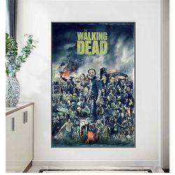 the walking dead premium movie poster art home decor printing poster bar 198
