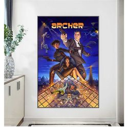 archer 2023 movies poster  wall art gift home decor print bar 282,283,284,285