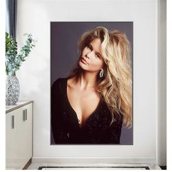 claudia schiffer model actress idol wall art home decor poster bar 212