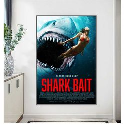 shark bait 2022 movie poster home wall decor idea gift  bar 119