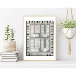 biscuit petit lu  wall art print poster, old advertisement poster, chocolate retro wall art prints, chocolate lover gift
