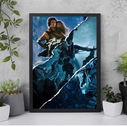 aliens movie custom poster prints, room decorations, movie art, gifts for him/her, movie prints, art prints, custom post