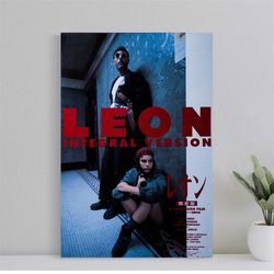 leon the professional japanese movie poster, wall art film print, art poster for gift, home decor poster, (no frame)
