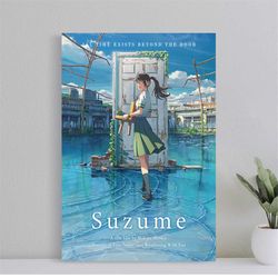 suzume poster, suzume 2023 movie poster, wall art film print, art poster for gift, home decor poster, (no frame)