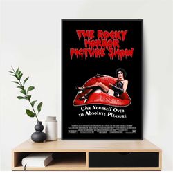 the rocky horror picture show 1975 horror movie poster art  room wall  decor canvas poster gift