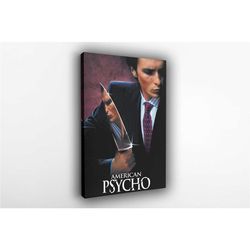 american psycho poster, canvas wall art, wall decor,  , room decor, home decor, movie poster for gift