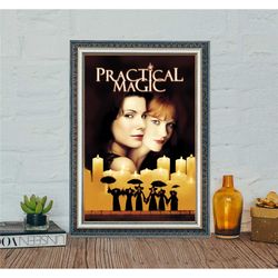 practical magic movie poster, classic movie practical magic poster, canvas cloth photo print