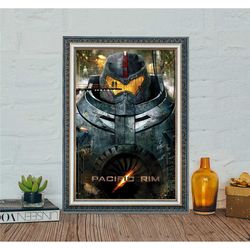 pacific rim movie poster, classic movie pacific rim poster, canvas cloth photo print