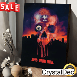 evil dead rise the class horror poster canvas