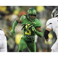 kayvon thibodeaux signed photo 810 rp autographed * oregon ducks football