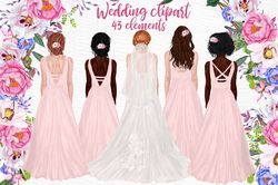 bride wedding clipart png, bride png, bride clipart, bride watercolor