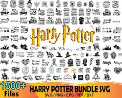 1500 harry potter bundle svg, harry potter svg, hogwarts svg