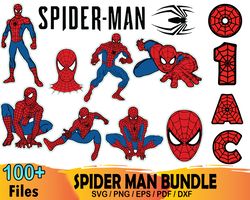 100 spider man bundle svg, marvel svg, super hero svg