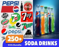 250 soda drink logos svg, trending svg, soda drink svg