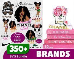 350 fashion brand bundle, trending svg, pink logos svg