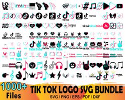 1000 tik tok logo svg bundle, tik tok svg, tik tok logo svg file digital