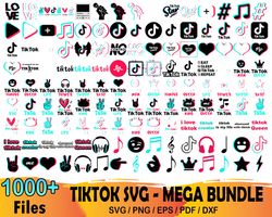 1000 tik tok logo bundle, trending svg, tik tok svg file digital