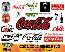 100 coca cola bundle svg, trending svg, cola logos svg file digital