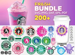 200 starbucks logo bundle, trending svg, full wrap svg