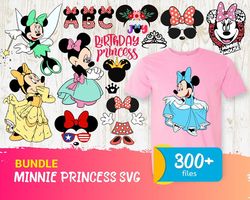 300 bundle minnie princess, trending svg, disney minnie queen