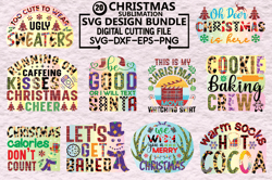 20 files christmas quotes png bundle, xmas png, christmas cookies