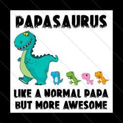 papasaurus like a normal papa but more awesome svg, fathers day svg, papasaurus svg, normal papa svg, papa awsome svg, d