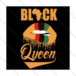 black queen lips svg, black history svg, black queen svg, afro queen svg, black woman svg, black girl svg, afro girl lip