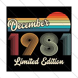 december 1981 birthday svg