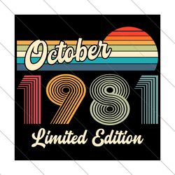 october 1981 birthday svg