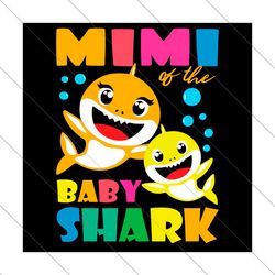 mimi of the baby shark svg