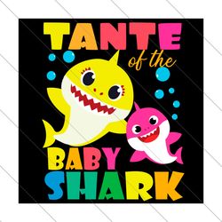tante of the baby shark svg