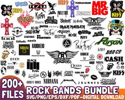 rock bands bundle, cut file cricut, bands svg, rock bundle svg, bands clip art, rock bands svg, rock music svg