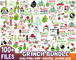 100 files grinch svg bundle, grinchmas svg, green character svg ,cartoon svg design