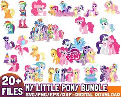 my little pony svg bundle design