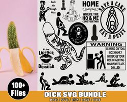 100 files dick svg bundle file