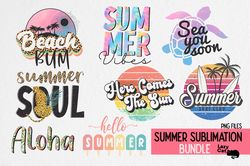 summer sublimation png bundle, summer clipart, summer sublimation