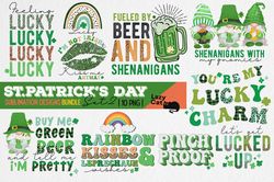 st patricks day sublimation png bundle, shenanigans png, irish lips