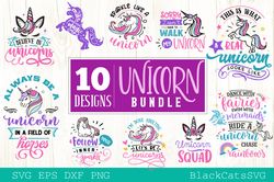 10 unicorn svg bundle, unicorn squad svg, unicorn svg, unicorn vector