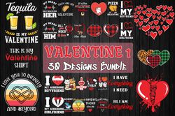 30 designs valentine bundle svg part 1, valentines svg, valentines day svg