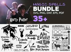35 magic spells bundle, trending svg, spells bundle svg