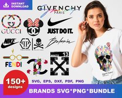 150 fashion brand bundle, trending png, brand logos png