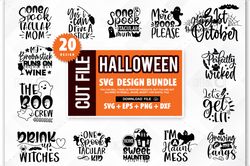 halloween bundle svg cut files, funny halloween quotes, halloween saying, halloween quotes bundle